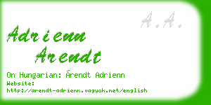 adrienn arendt business card